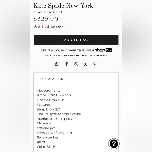 Kate Spade New York Flash Satchel